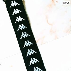 Kappa Black Belt with White Logo Tape
